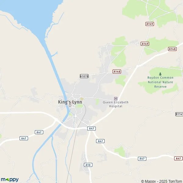 Map King's Lynn and West Norfolk map of King's Lynn and West Norfolk (PE30 3) and practical